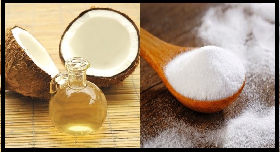 Amazing coconut and baking soda can