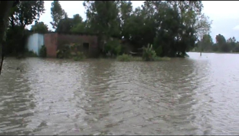 Sajana village of Khatima on the verge of drowning in the first rain of monsoon