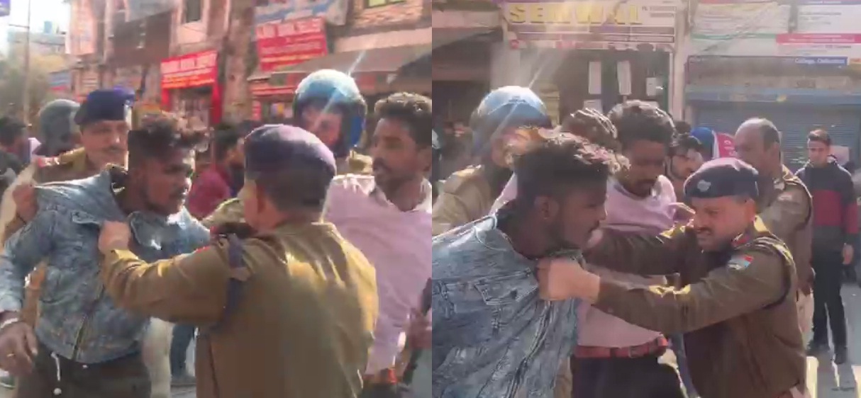 देहरादून Exclusive वीडियो : DAV में छात्रों के गुटों में मारपीट, पुलिस ने किया तितर-बितर rajyasameeksha