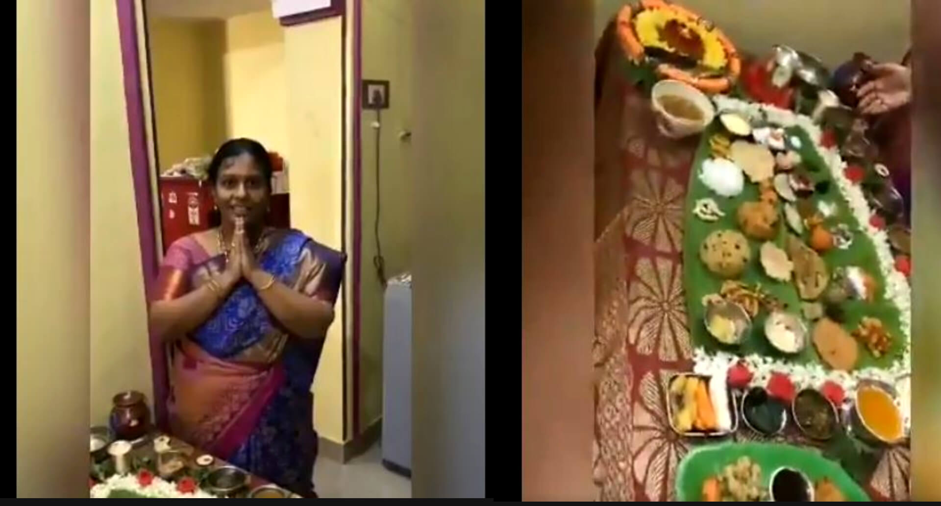 lady of andhra prepare dishes for his son in law