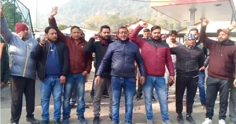 Uttarakhand Roadways employees on strike