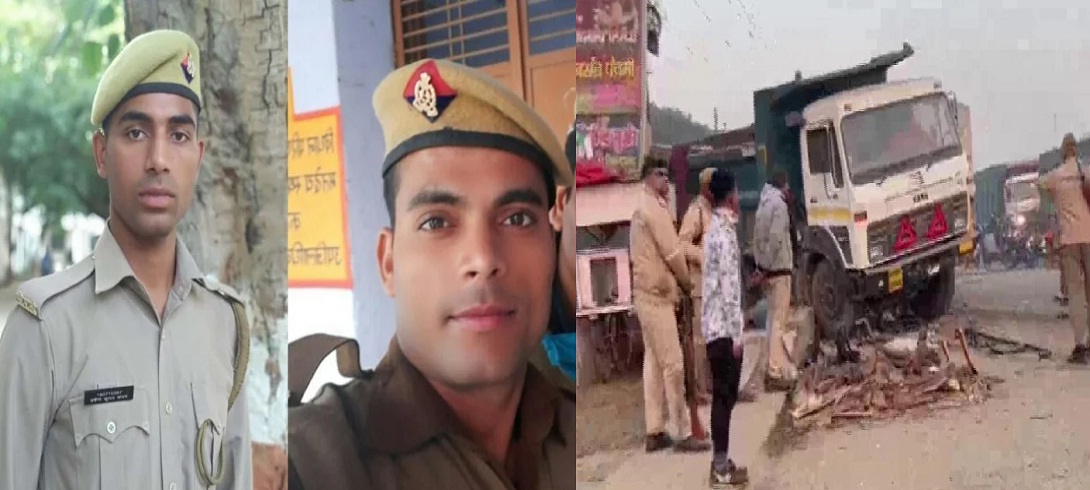 Two PAC jawans on duty were thrashed by dumper