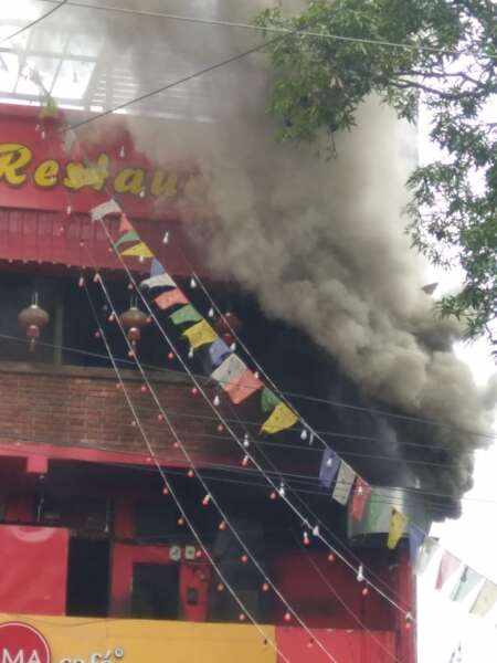 Fire in kalsang resturant