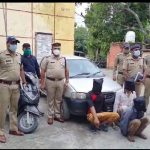गदरपुर पुलिस को मिली बड़ी सफलता, चोरी की कार और स्कूटी समेत 3 गिरफ्तार