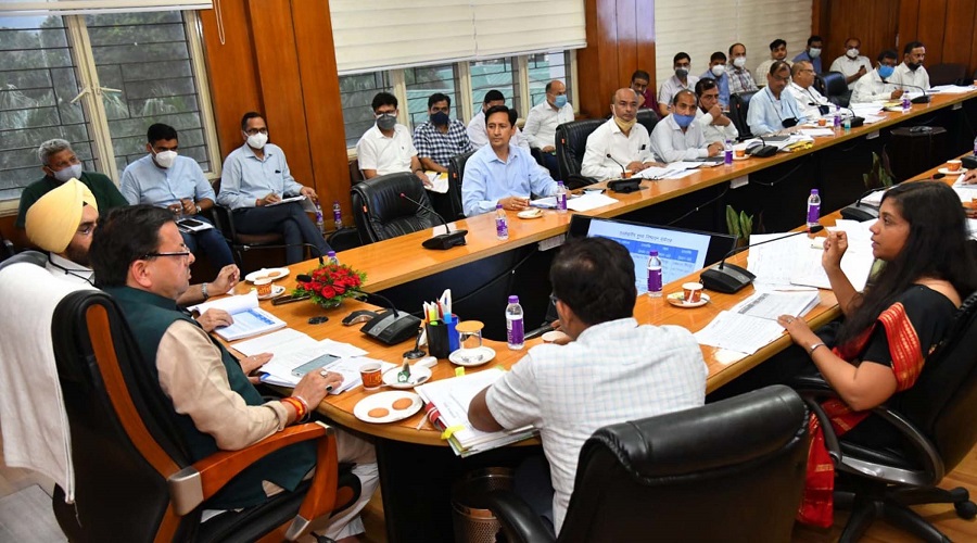 CM Dhami reviewed the Energy Department