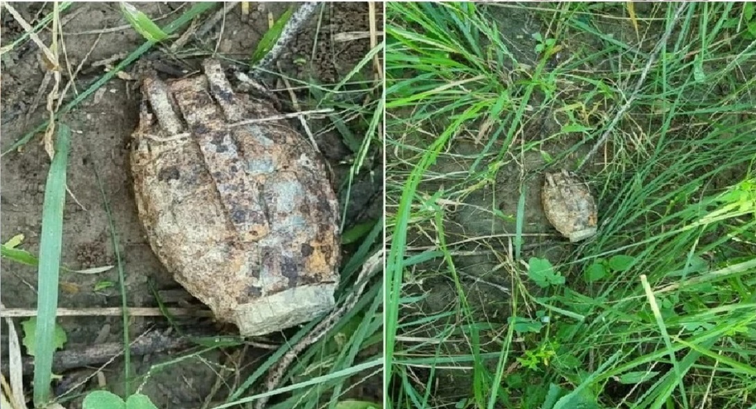 hand grenade found in agra