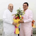 cm dhami with amit shah