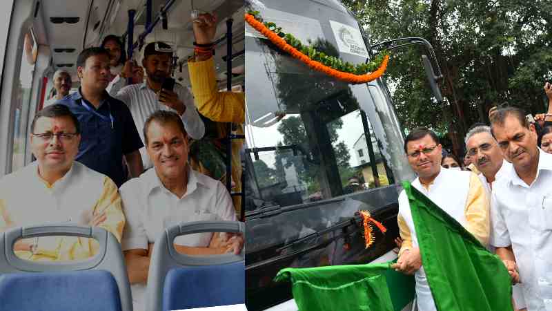 CM DHAMI IN ELECTRIC BUS