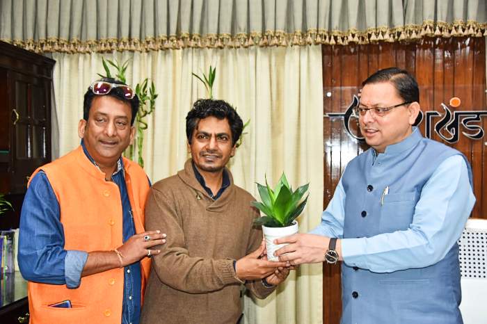 Film actor Nawazuddin Siddiqui met CM Dhami