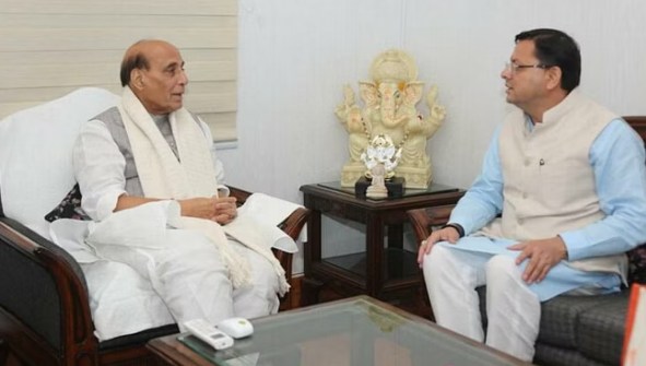 CM Dhami met Defense Minister