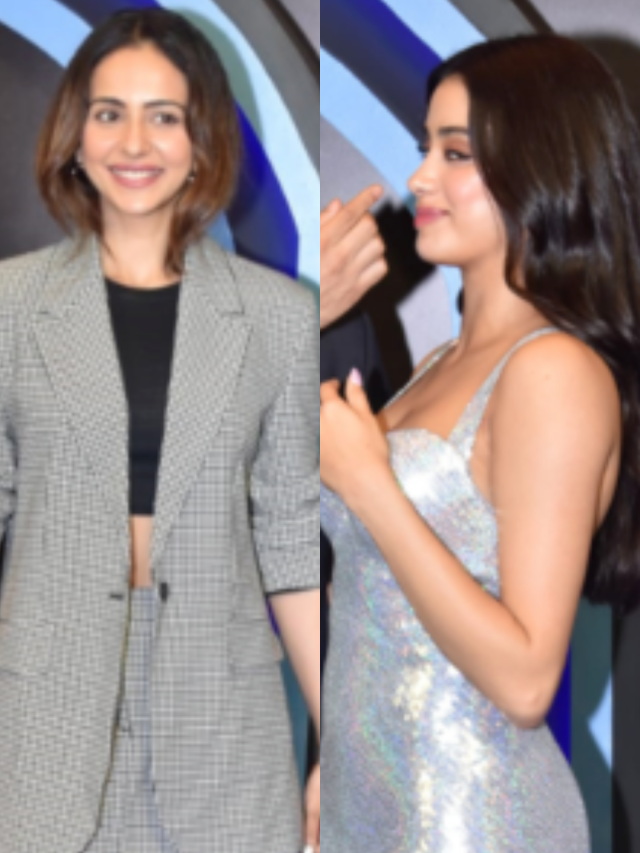 शॉर्ट्स और टॉप में रकुल प्रीत ने लीड एक्ट्रेस जाह्नवी से छीनी लाइमलाइट