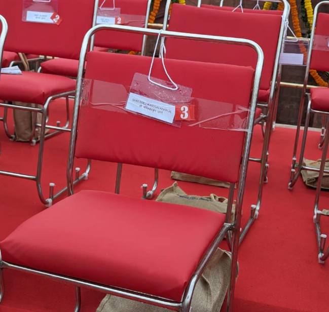 Congress leader's main chair empty on Independence Day in Red Fort