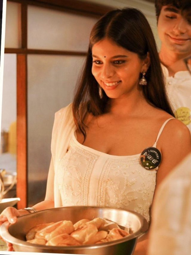 शाहरुख की बेटी सुहाना ने लोगों को रेस्टोरेंट में खिलाया खाना, खुशी कपूर ने बटाया हाथ