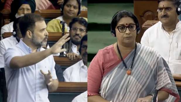 Smriti Irani said that Rahul did a flying kiss in Parliament