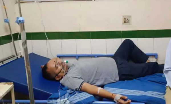 GAS LEAK HONE SE KARMCHARI JHULSE दुग्ध संघ के प्लांट में अमोनिया गैस लीक