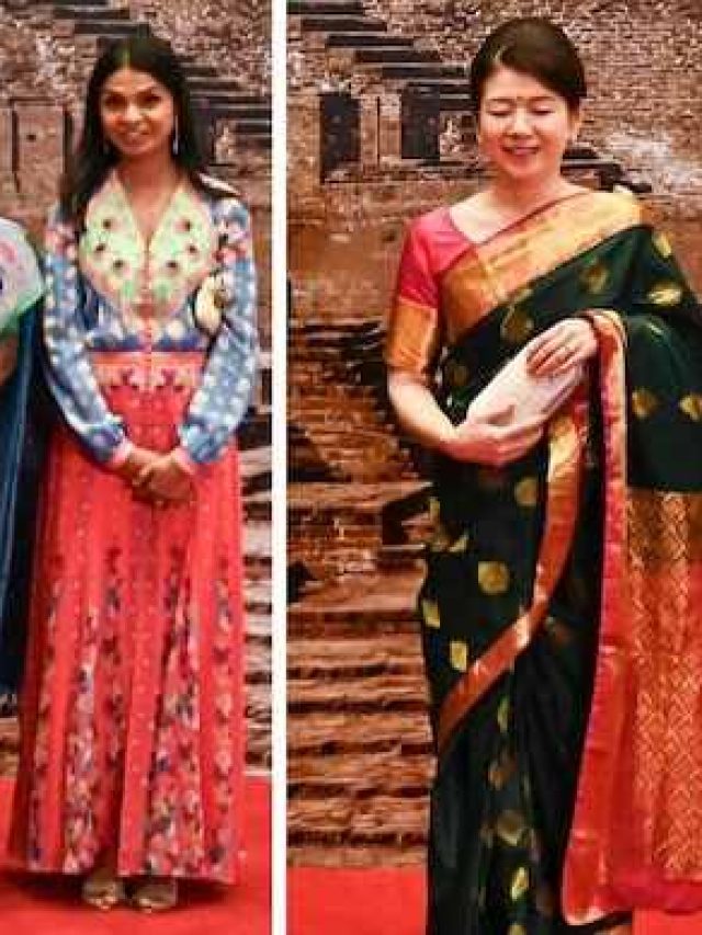 G20 Summit 2023 में विदेशी महिलाओं ने पहना भारतीय सूट और साड़ी