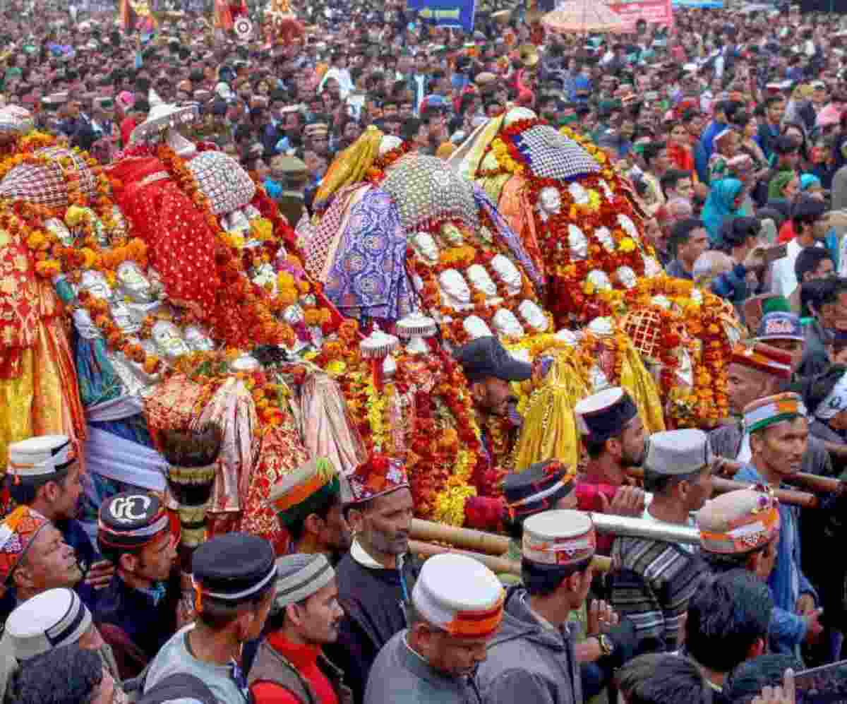 Kullu's Dussehra is different from the rest in the world, effigies of Ravana and Meghnath are not burnt.