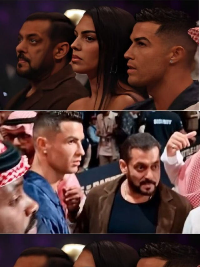 एक साथ बॉक्सिंग मैच देखते हुए नजर आए Salman Khan और Cristiano Ronaldo