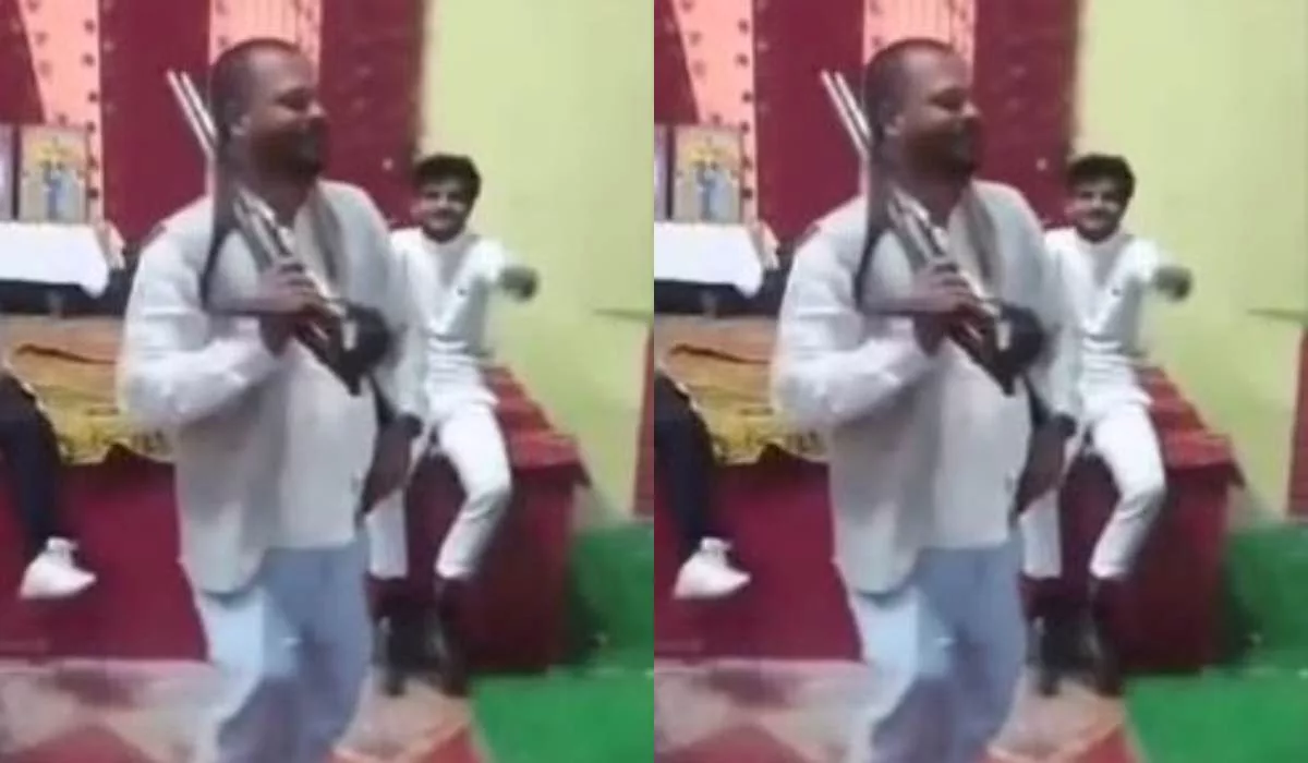 हाथ में बंदूक लेकर डांस करते हुए वायरल हुआ इस नेता का वीडियो