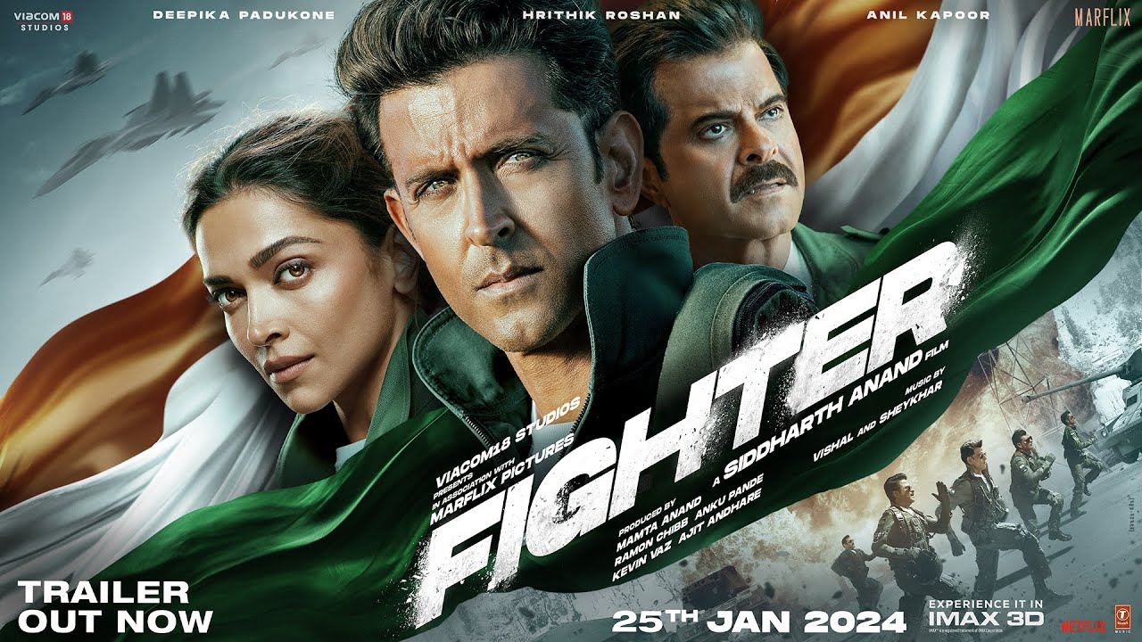 Fighter Hrithik Roshan, Deepika Padukone, Anil Kapoor
