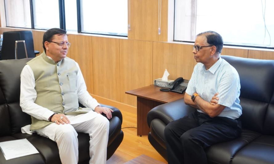 सीएम धामी ने की 16वें वित्त आयोग के अध्यक्ष से मुलाकात, राज्य की आर्थिक स्थिति पर की चर्चा