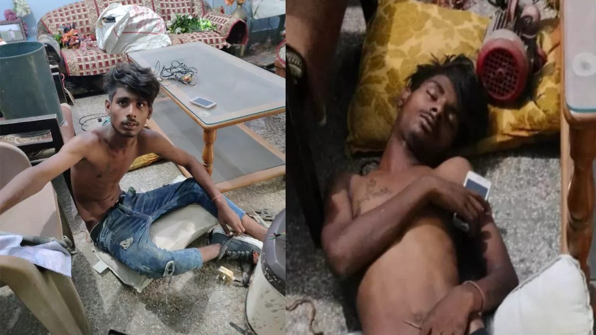 thief fell asleep during robbery in lucknow city