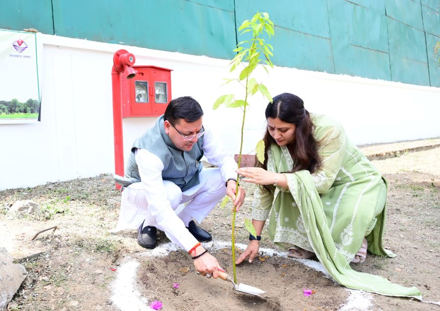 सीएम ने किया वृक्षारोपण