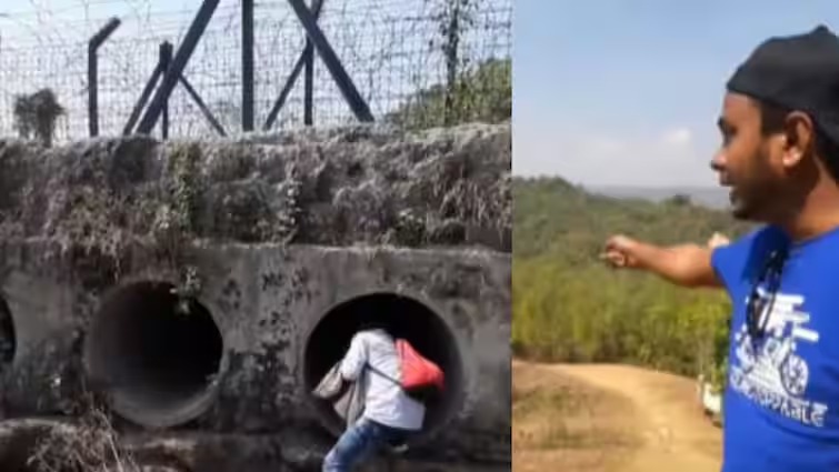 Bangladesh To India Via Tunnel bangladeshi youtuber video viral donkey route to india