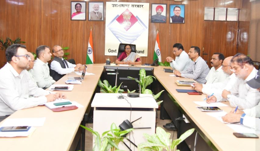 राज्य आपदा न्यूनीकरण निधि को लेकर सीएस की बैठक