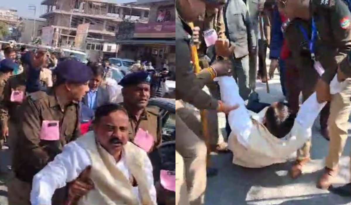 भू-कानून समेत कई मुद्दों को लेकर भीमलाल आर्य का प्रदर्शन