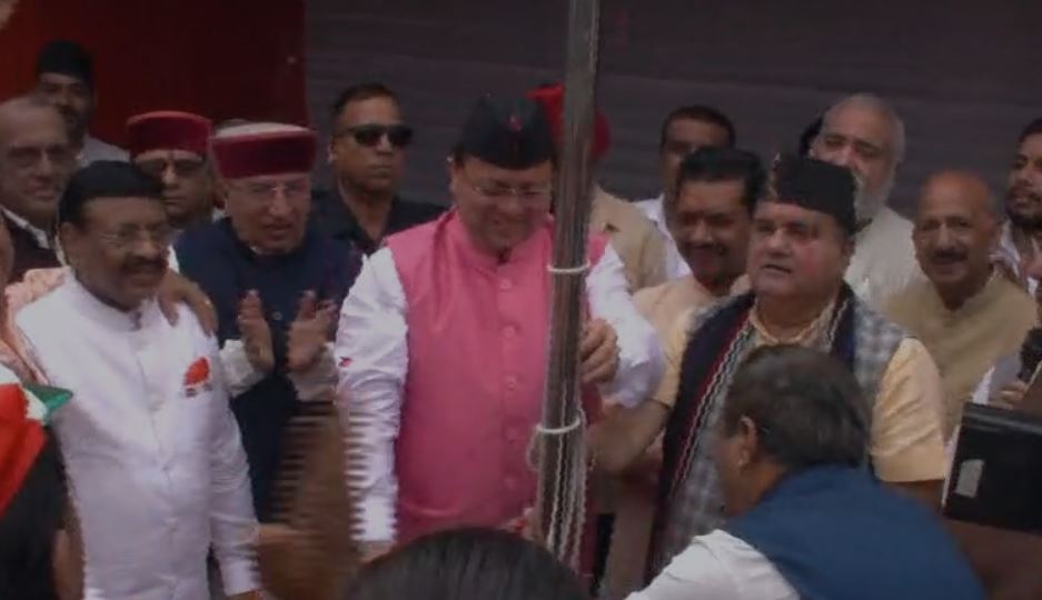 cm dhami bjp office Independence Day 2025