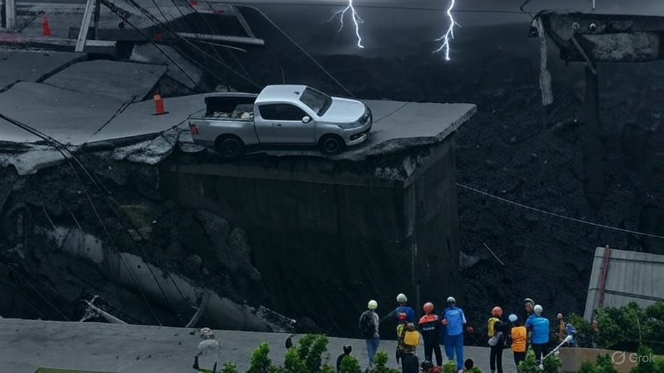 big-sinkhole-opens-up in thailand video viral