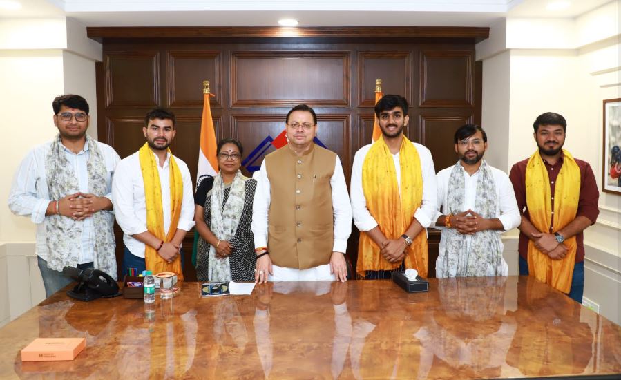 cm dhami delhi university abvp