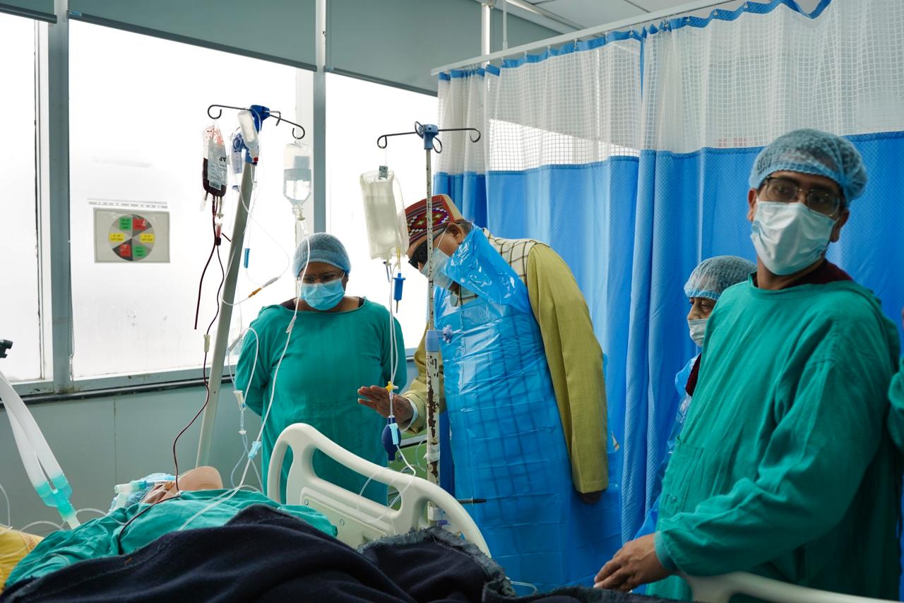 satpal maharaj aiims leopard injured