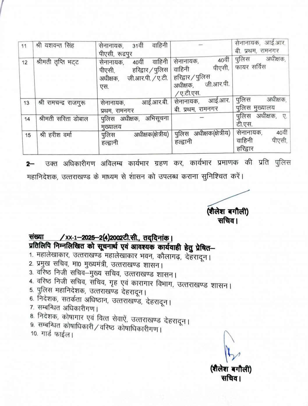 Police officer transer