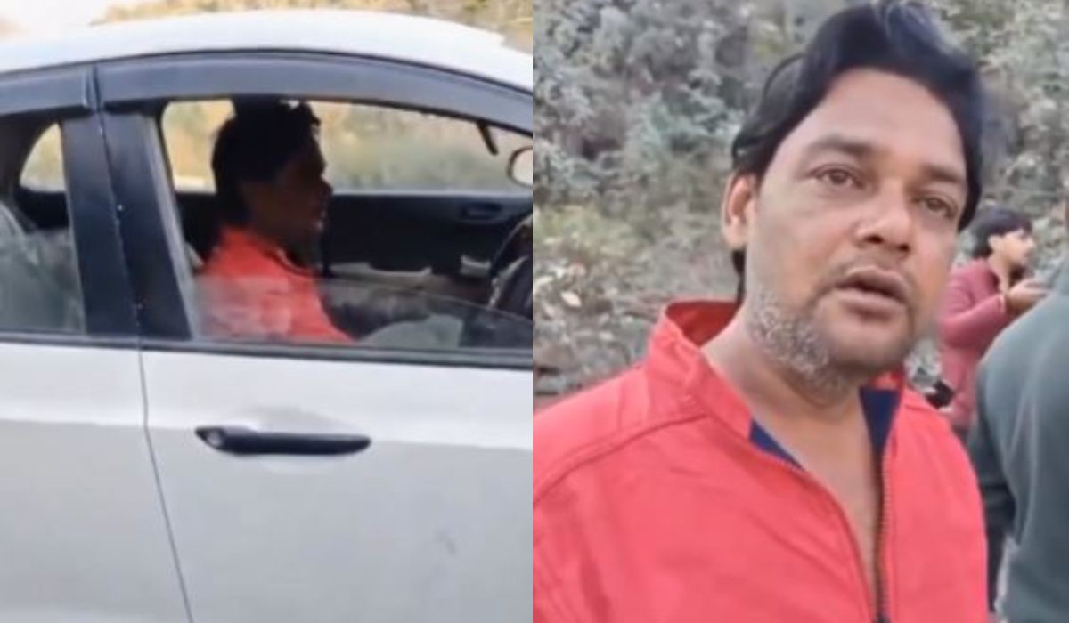 शराब के नशे में दिल्ली के दरोगा ने मारी राजस्व उपनिरीक्षक की गाड़ी में टक्कर