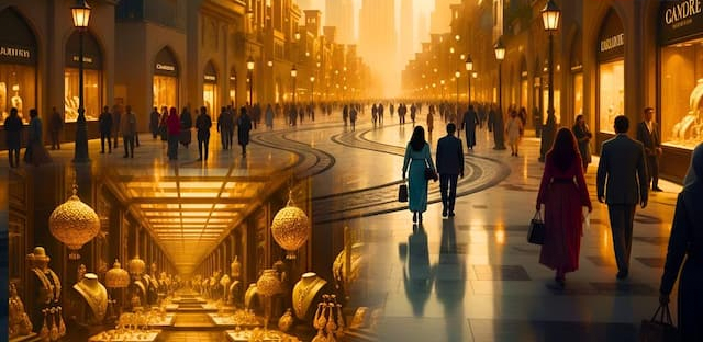 दुनिया का पहला 'सोने का शहर', गोल्डन स्ट्रीट पर चलेंगे लोग - World's First Gold Street dubai To build-worlds-first-gold-street-in-new-gold-district