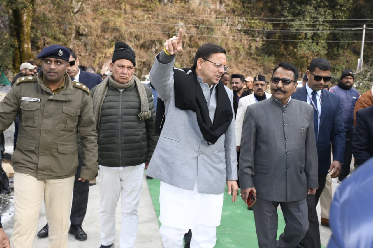 CM ने किया कैंचीधाम बाईपास का निरीक्षण, यात्रा सीजन से पहले कार्य पूरा करने के दिए निर्देश cm dhami nainital kainchi dham by-pass