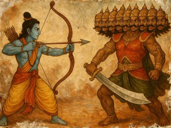 श्रीराम ने बाण मारकर रावण को किया अंधा! जान से मारने की कोशिश का केस दर्ज ravana-blinded-by-sri-ram-arrow-in-ramlila