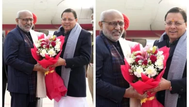 vice-president-cp-radhakrishnan-in-dehradun cm dhami