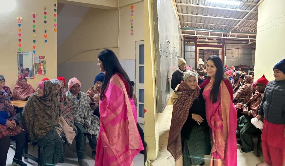 महिला आयोग की उपाध्यक्ष ऐश्वर्या ने निराश्रित महिलाओं के साथ मनाया नया साल