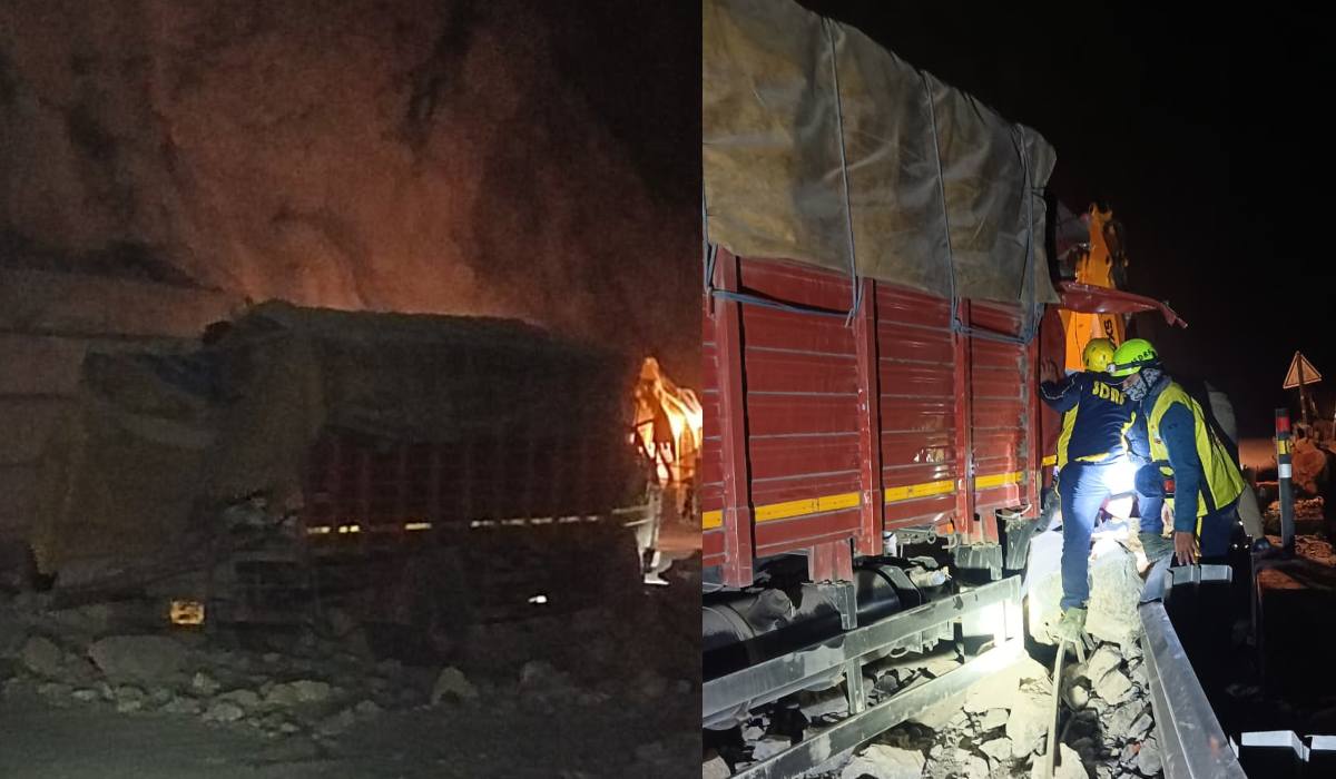 देवप्रयाग में सड़क हादसा, ट्रक ड्राइवर की मौत