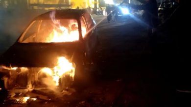 car-caught-fire-in-roorkee haridwar news