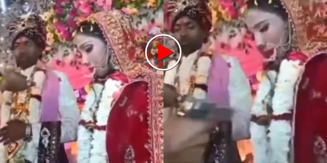 स्टेज पर थी दुल्हन, सिरफिरे ने चढ़कर मारी गोली, देखते रह गए लोग, Video देख कांप जाएगी रूह bihar-man-shot-bride-during-jaymala-video