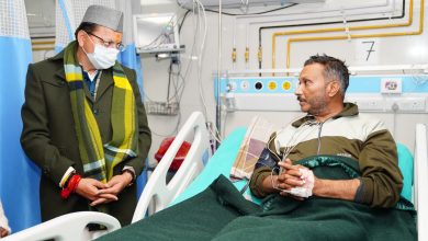 cm dhami meet journalist kailash