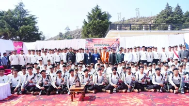 CM dhami Interacts Agniveer Cadets in gairsain
