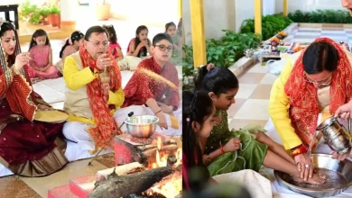 cm dhami kanyapoojan (1)