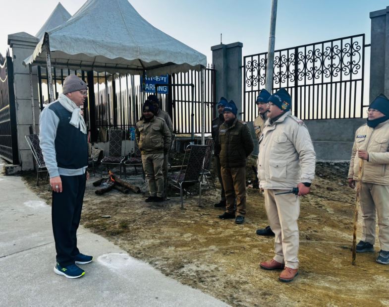 cm dhami morning walk gairsain