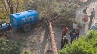 nainital weather school wall Collapses