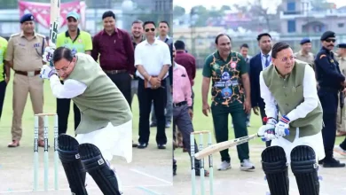 सीएम धामी ने किया क्रिकेट टूर्नामेंट का विधिवत शुभारंभ